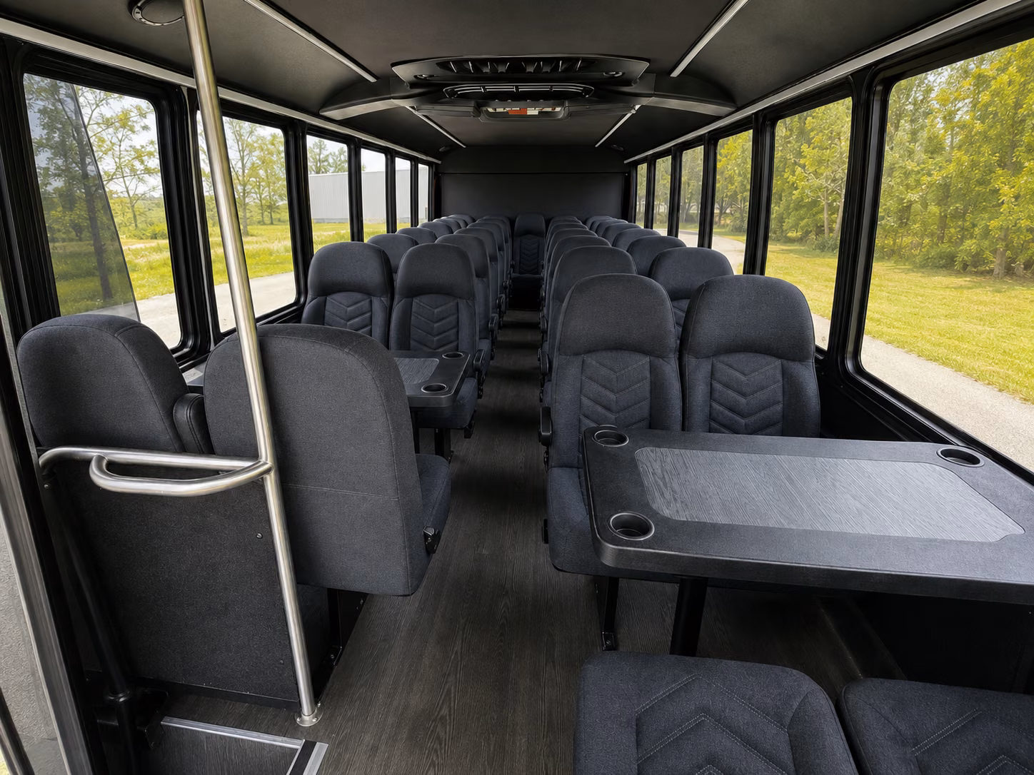 whittier 15 passenger minibus inside