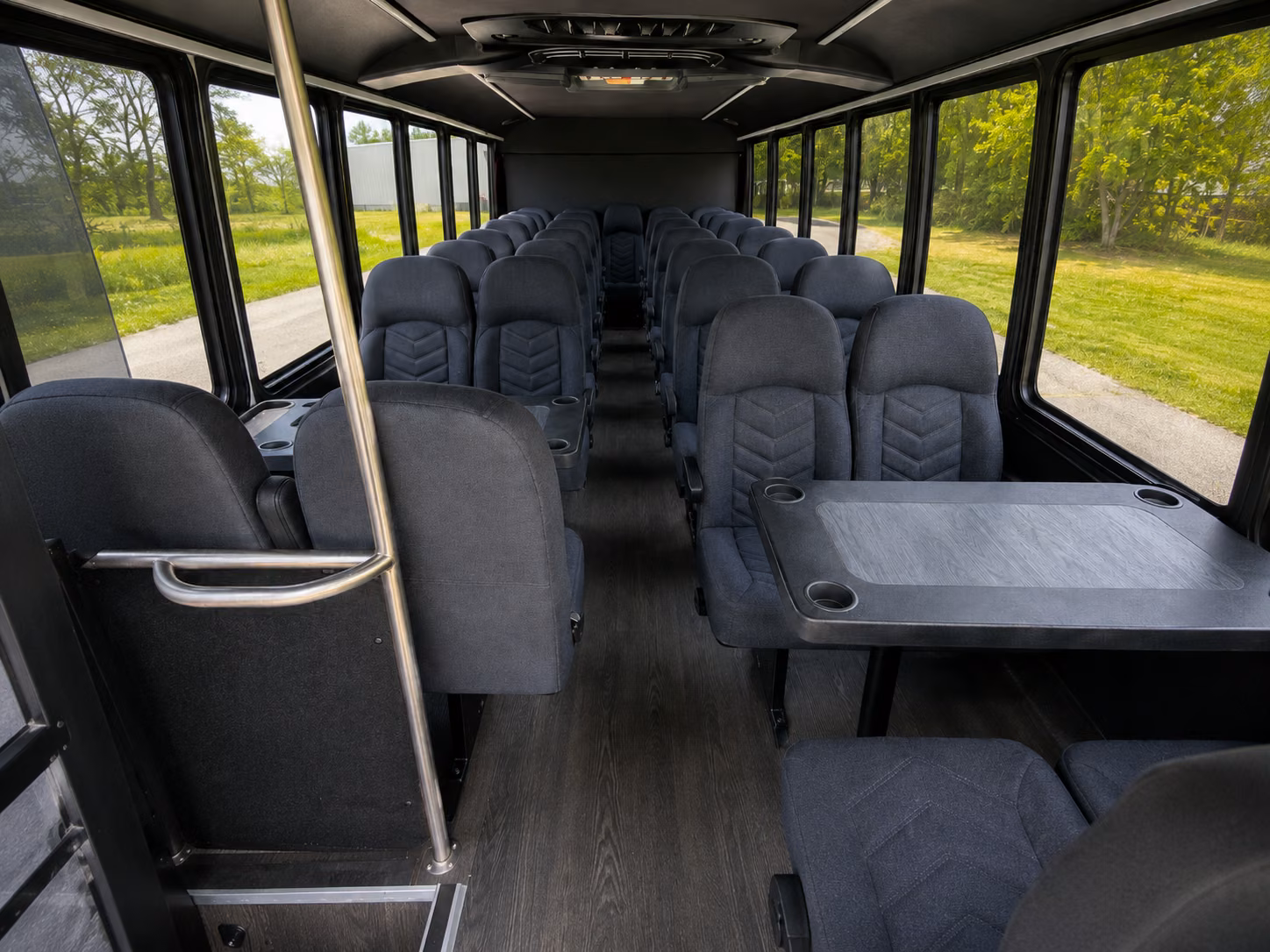 whittier 18 passenger minibus interior