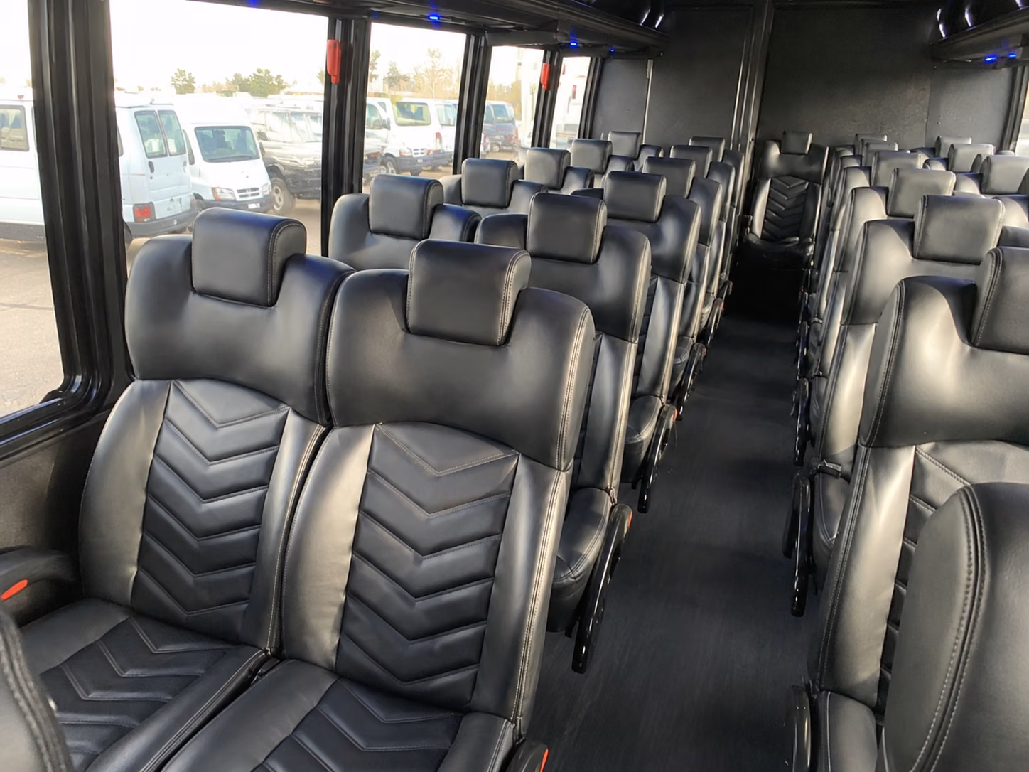 whittier 20 passenger minibus inside