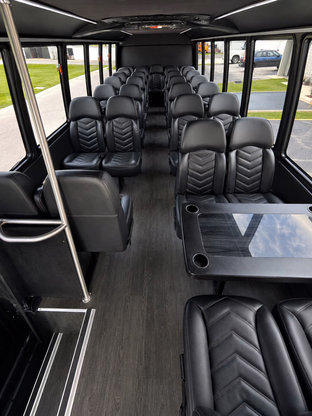 whittier 20 passenger minibus interior