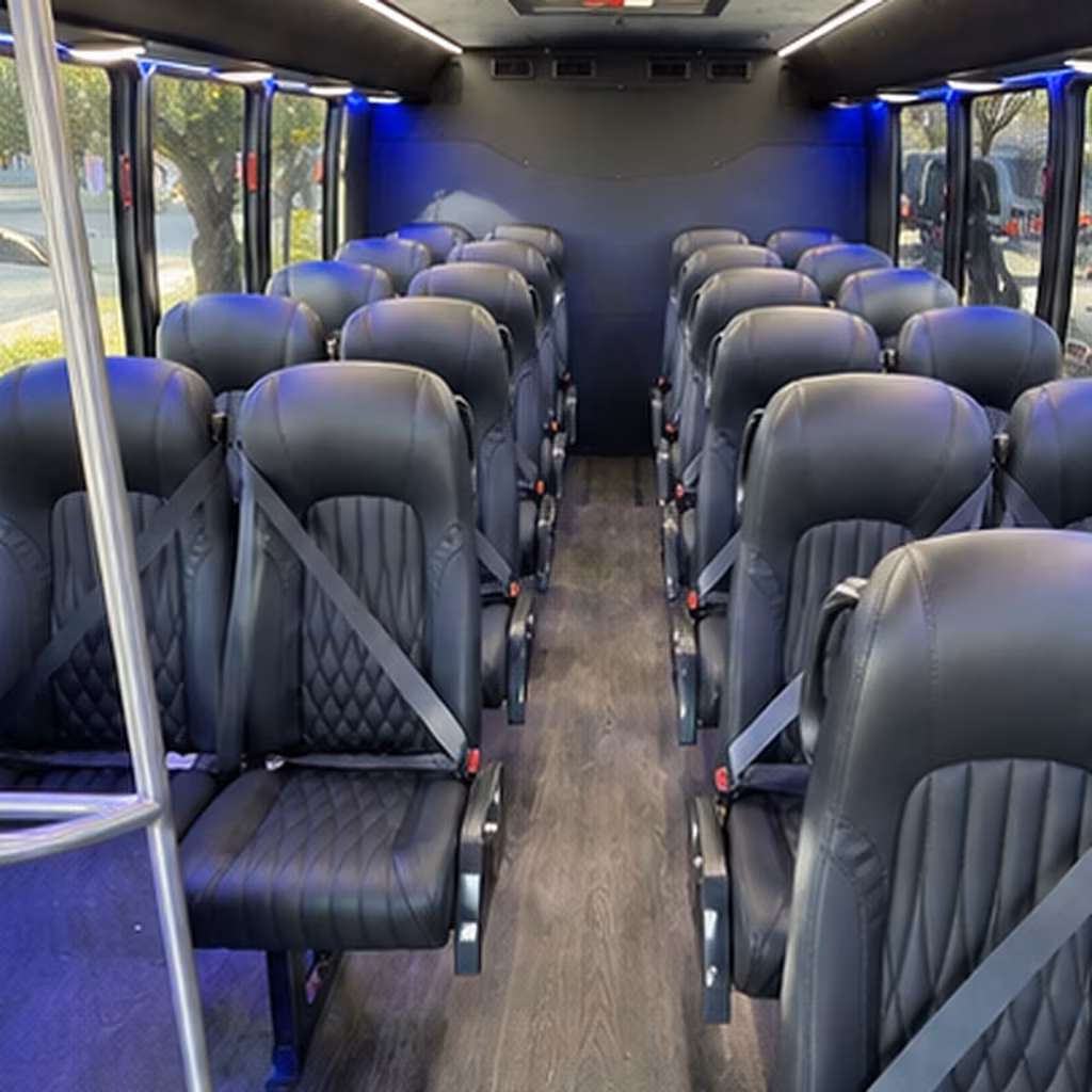 whittier 25 passenger minibus inside