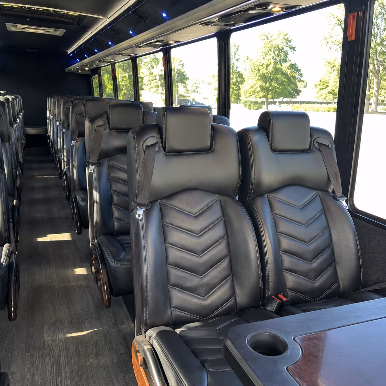 whittier 25 passenger minibus interior