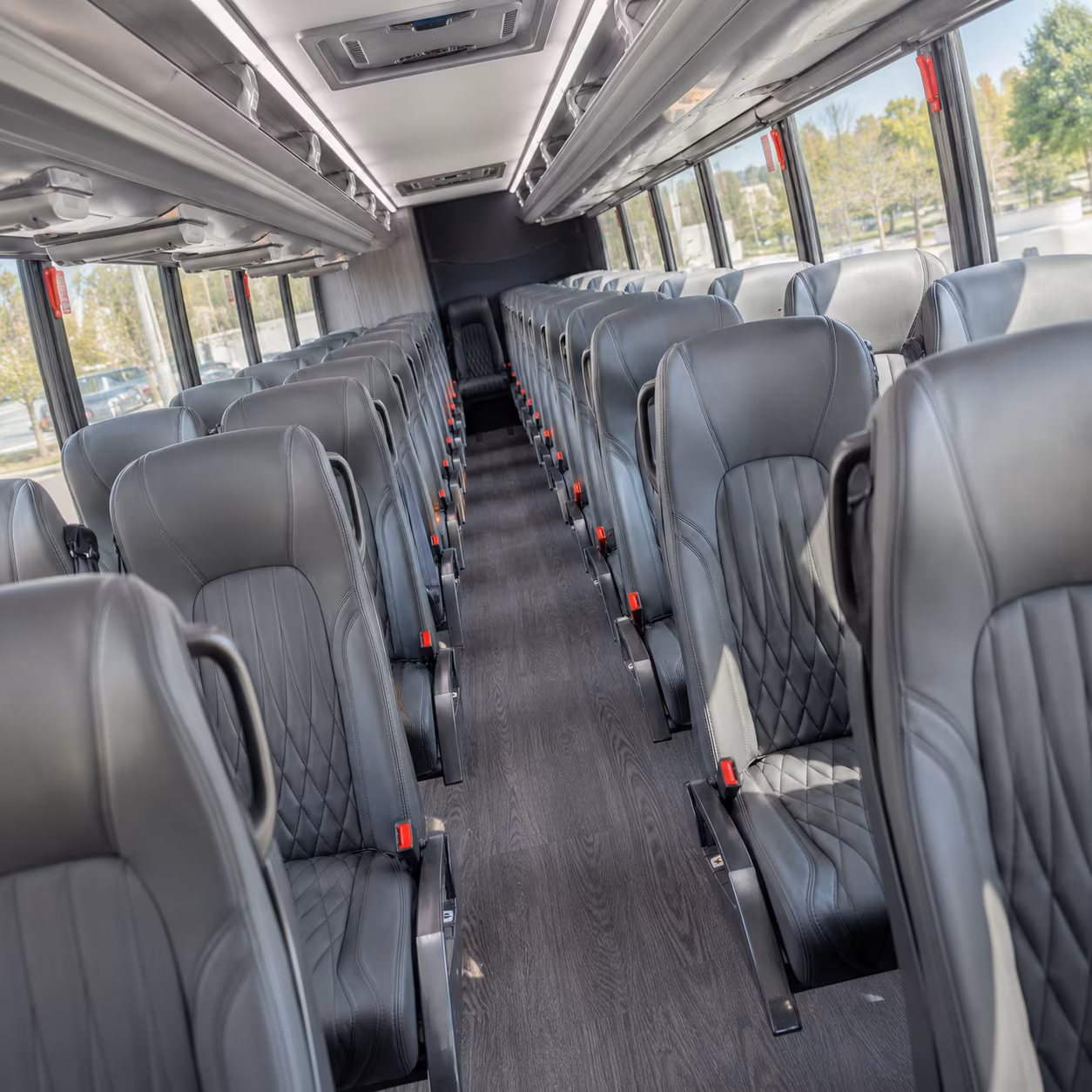 whittier 28 passenger minibus inside