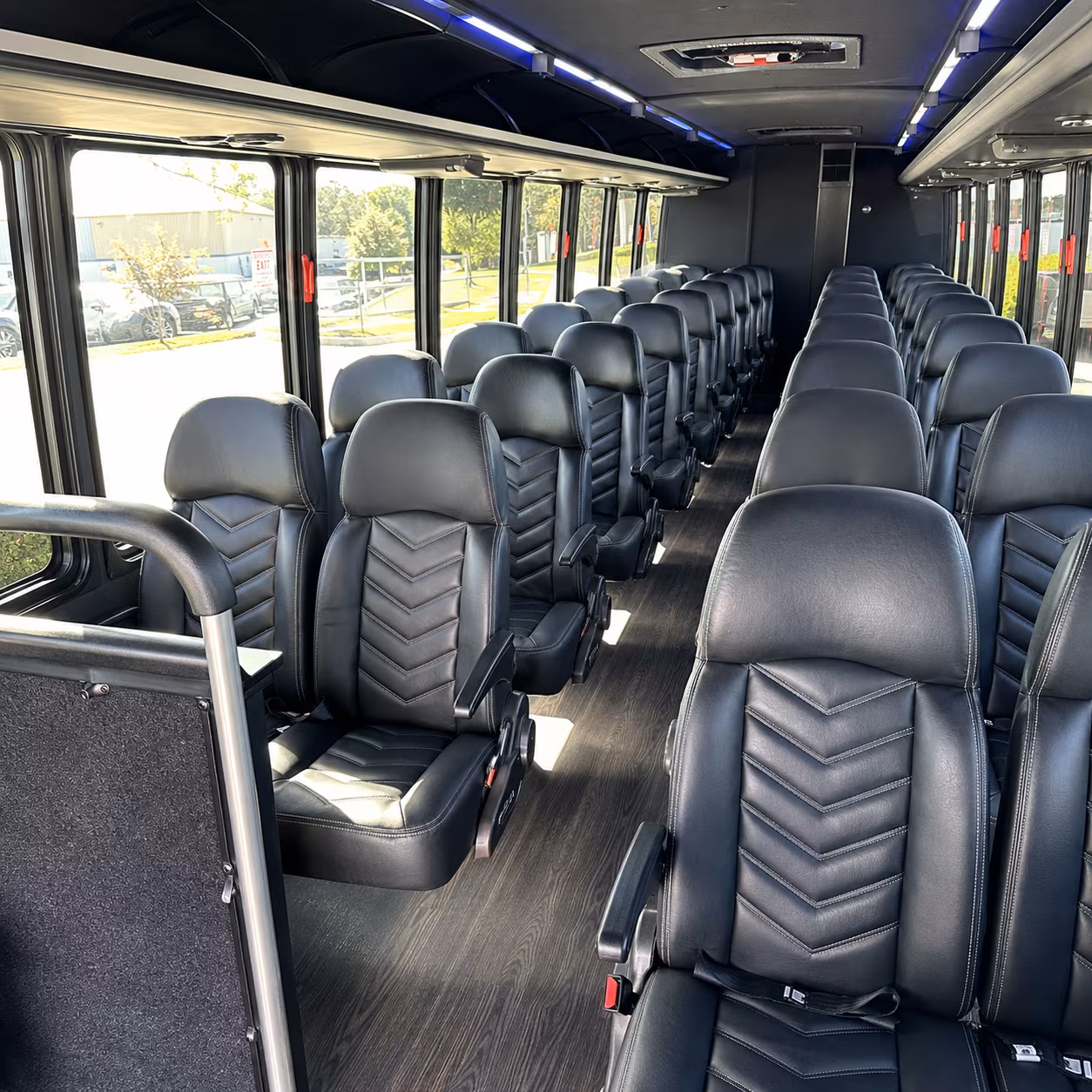 whittier 28 passenger minibus interior