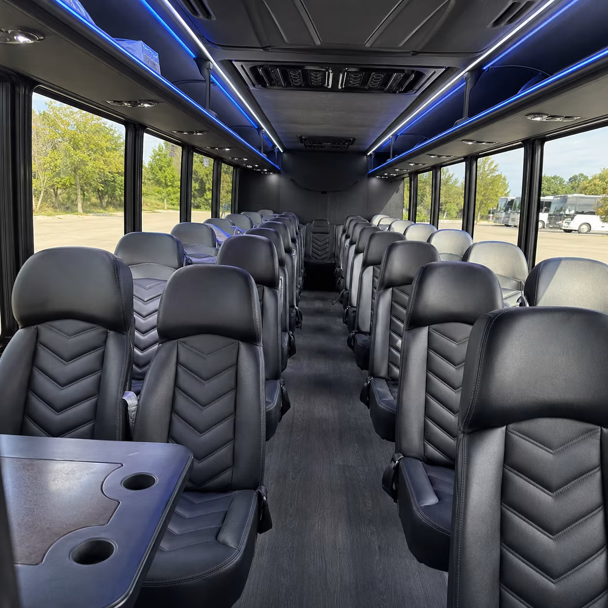whittier 30 passenger minibus inside