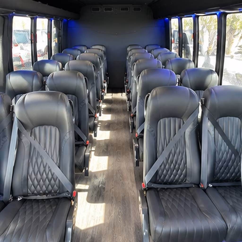 whittier 35 passenger minibus interior