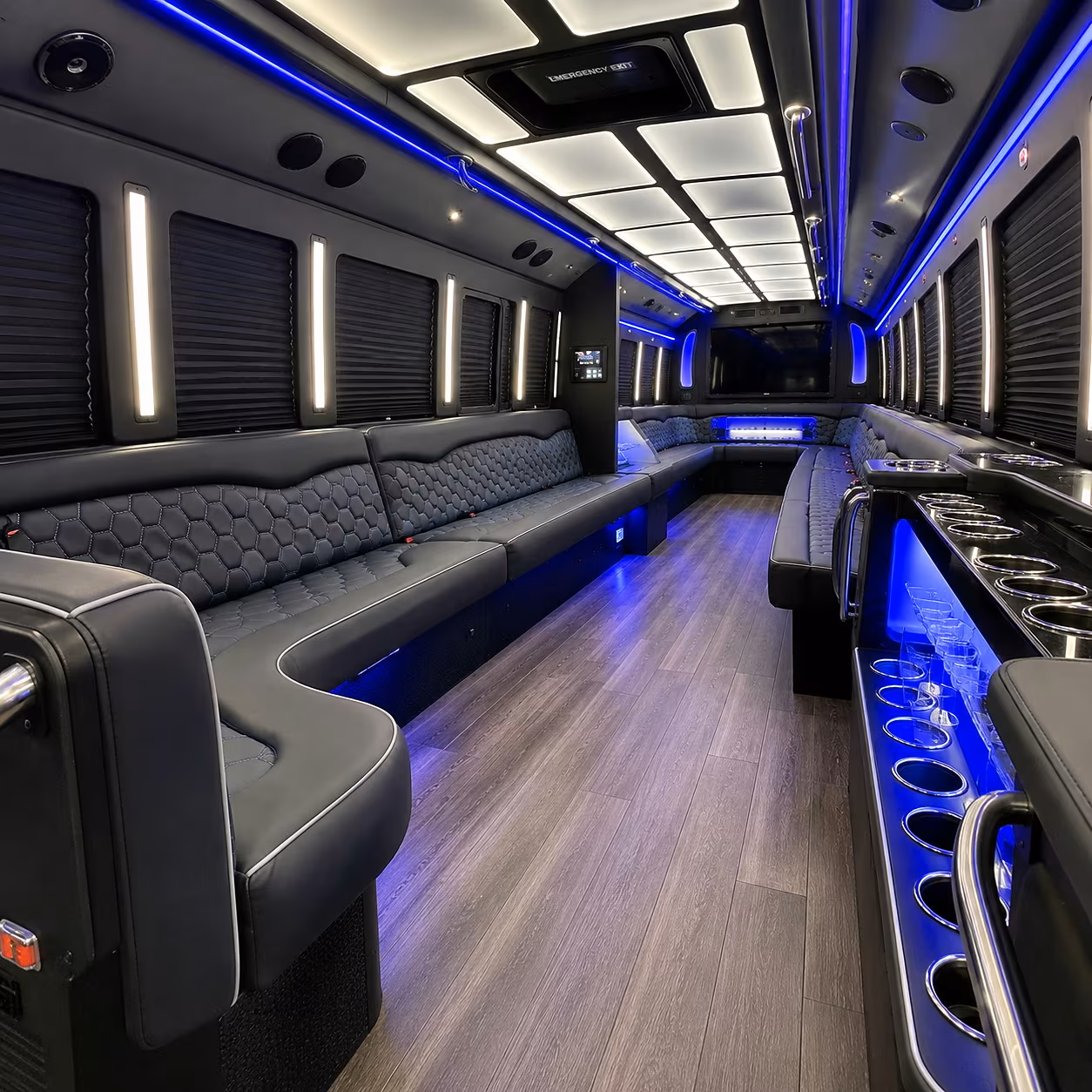 whittier party bus inside