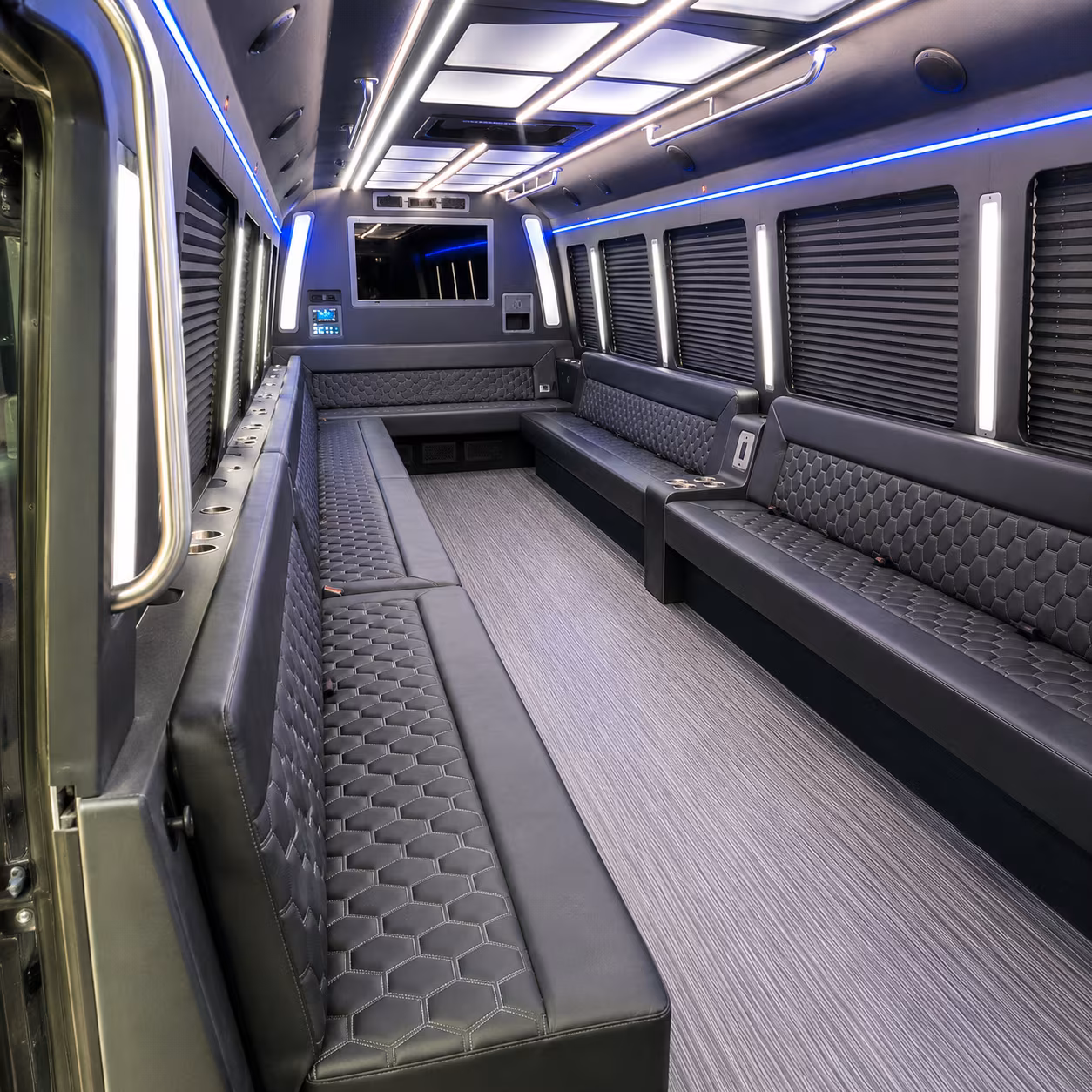 whittier party bus interior